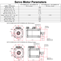 Encodeur optique 23 bits 1KW 3000RPM Kit de servomoteur AC étanche avec servomoteur EtherCAT triphasé 220V