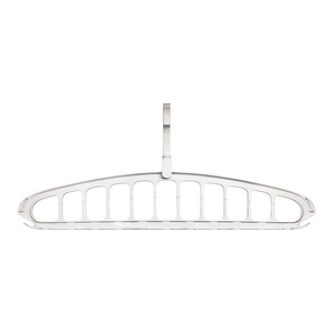Folding Clothes <b>Hanger</b> Multi Functional Nine Hole Wall Mounted <b>Storage</b> <b>Organizer</b> For Clothes Trouser Tie <b>Hangers</b> Rectangle Shape - Product Image 5
