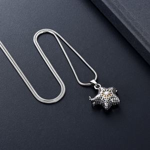 IJD20005 похоронная мини-клетка со звездами, круглый медальон для сувенира для домашних животных/человека, похоронная урна из нержавеющей стали, медальон со звездами - Product Image 6