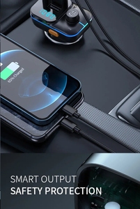   Émetteur FM 5.0 Mains Libres <span class=keywords><strong>Radio</strong></span> de Voiture Modulateur Lecteur MP3 avec <span class=keywords><strong>Adaptateur</strong></span> de Charge Rapide Double USB Type-C pour Voiture - Product Image 5