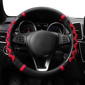 Fundas para <span class=keywords><strong>volante</strong></span>, Protector de cuero de microfibra Universal de 15 pulgadas, antideslizante - Product Image 6