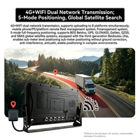 Moniteur 5-en-1 4G+Wi-Fi nouvellement développé avec prise en charge IA ADAS+DMS+BSD, aide au recul, écran tactile, étanchéité IP et coque arrière métallique