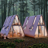 Contemporain Moderne Intelligent Étanche En Acier Salle De Bains Gonflable Camping Triangle En Forme D'hôtel Modulaire Espace Capsule Maison