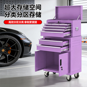 Carrito de Herramientas Móvil Xinrui 1100*615*330, Gabinete de Almacenamiento con Múltiples Cajones y Ruedas, Color Morado - Product Image 1