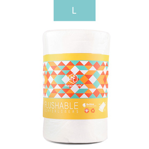 Tã Vải Có Thể Phân Hủy Sinh Học Happyflute Chèn Tã Lót Bằng Tre Có Thể Xả 100 Tờ Mỗi Cuộn - Product Image 2