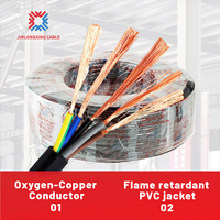 Kabel Daya Berisolasi PVC Harga Ekonomis RVV 2/3/4 Core 2.5MM2 untuk Penggunaan Bangunan & Industri