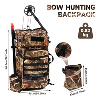 Sac à dos de chasse avec support pour arc, sac à dos de chasse camouflage pour arc composé, idéal pour la chasse au cerf