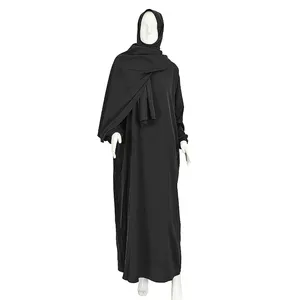 Middle east robe ramadan jilbab abaya dubai full cover gown eid hooded muslim women hijab dress prayer garment