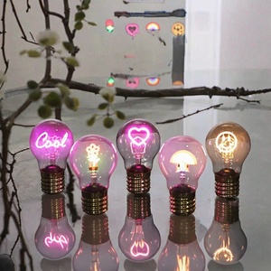 Ampoule LED créative A70 en forme de dessin animé avec batterie intégrée, intensité réglable, batterie DC5V 300mAh, chargement TYP-C, en plastique PC - Product Image 3