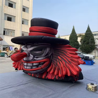 Inflatables publicitaires personnalisés 360 Factory, personnage de dessin animé Mr. Clown, 10-12 pieds, avec pompe à air électrique