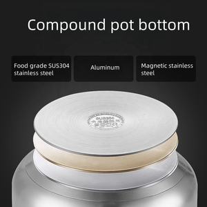 Marmite à vapeur multifonctionnelle en acier inoxydable 304 28/30/32cm pour la cuisine à la maison Marmite à <span class=keywords><strong>couscous</strong></span> en métal à 3 couches - Product Image 4