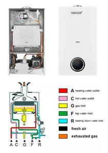 <span class=keywords><strong>Chaudière</strong></span> à <span class=keywords><strong>gaz</strong></span> mixte à usage domestique de 32kW Pièces de rechange Chauffe-eau conventionnel au <span class=keywords><strong>gaz</strong></span> naturel sans réservoir Chauffage central - Product Image 4