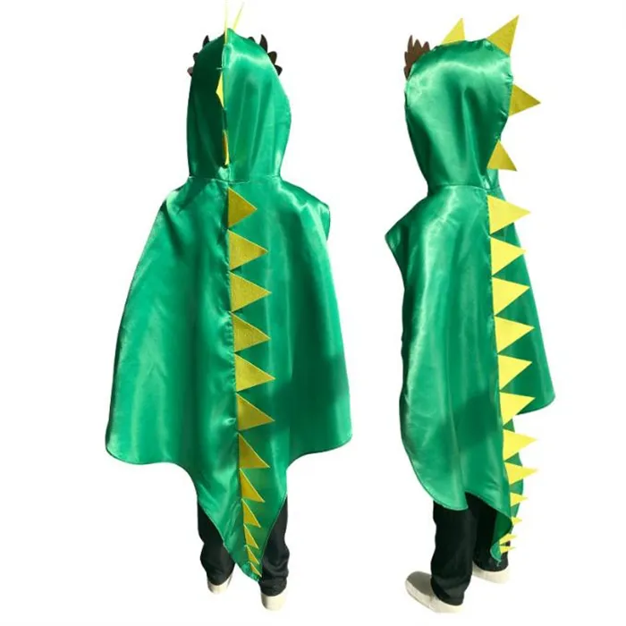 Máscaras de Halloween Dragon-Tails para niños Dinosaur Dress Up Costume Masquerade Party Favors Dinosaur Cloak Cape