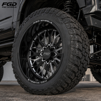 Jantes en alliage d'aluminium, jantes forgées sur mesure à profil profond, jantes forgées 22x12 24x14 26x16 pour camions, 6x139.7 8x170 pour Ford GMC RAM Jeep