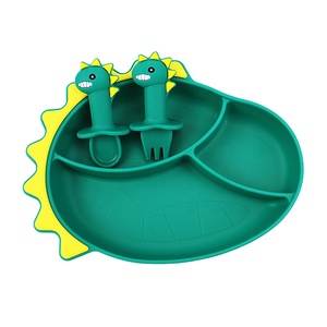 Fabricant de moules en silicone sur mesure, assiette pour bébé, service OEM/ODM, vente en gros, logo personnalisé, couleur personnalisée, fournitures de vaisselle en silicone - Product Image 2