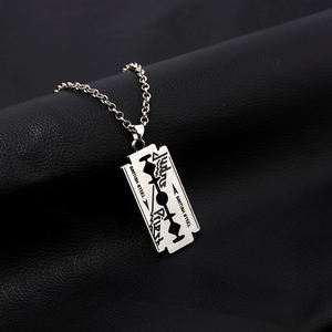 Collier créatif Hip Hop Rock Band Judas Priest, pendentif en forme de lame de rasoir, chaîne de cou pour homme, porte-clés en métal, bijoux Chaveiro - Product Image 5