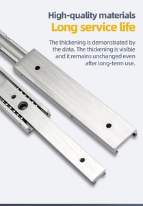 Modern Kitchen 20mm Wide Two-Section Aluminum Alloy Linear Slide <strong>Rail</strong> IDA51 SAR2 Pull-Out Type <strong>Guide</strong> <strong>Rail</strong> - Product Image 6