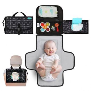 Échantillon gratuit - Tapis à langer portable pour bébé, pratique pour l'extérieur, housse de table à langer pour tout-petit, nourrisson et bébé - Product Image 2