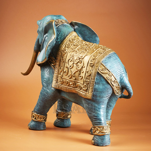 Figurines élégantes d'éléphant en bronze paires <span class=keywords><strong>de</strong></span> bon augure et <span class=keywords><strong>de</strong></span> chance pour le moulage décoratif <span class=keywords><strong>de</strong></span> <span class=keywords><strong>salon</strong></span> ou <span class=keywords><strong>de</strong></span> bureau - Product Image 4