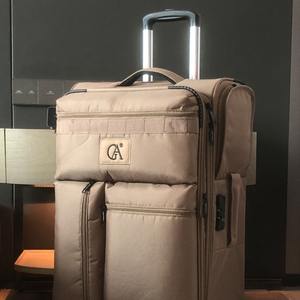 Oxford Roller <b>Trolley</b> Suitcase 20-Inch Universal <b>Luggage</b> Wheel Spinner Geometric Boarding Cloth Case Password Trolly Bag - Product Image 2