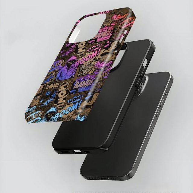 Creative Graffiti Mobile Phone case for iPhone 17 16 15 14 13 12 11 Pro Max Plus X XR XS Air Filin Protective Anti-fall Cover