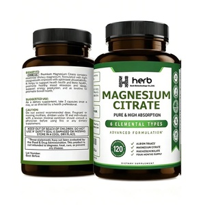 Cápsulas de Citrato de Magnesio de Marca Privada OEM ODM, Suplemento para Huesos y Músculos Fuertes, Salud del Sueño e Inmunidad, Glicinato de Magnesio - Product Image 1
