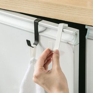 Di belakang kabinet dapur gantungan pintu tidak berlubang pintu kamar mandi kait belakang kait penyimpanan multifungsi pemasangan dinding - Product Image 5
