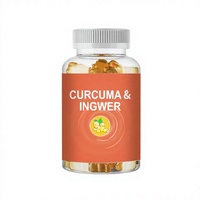 Gummies de Curcuma et Gingembre Sans Sucre à Marque Blanche avec Sorbitol pour le Confort Articulaire et la Réponse Inflammatoire