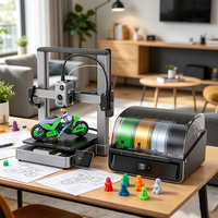 Impresora 3D de Escritorio Láser Creality Hi AI con Cámara de Nivelación Automática, 260x260x300mm, para Modelos Arquitectónicos