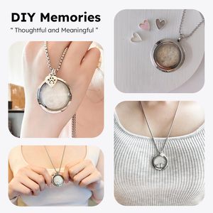 Joyería Conmemorativa para Cenizas de Mascotas, Collar con Colgante de Vial de Vidrio para Guardar Pelo de Perro o Gato, para Mujeres y Hombres - Product Image 6