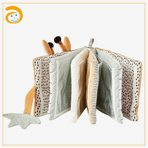 <span class=keywords><strong>Libro</strong></span> de Tela Sensorial para Niños, Lindo <span class=keywords><strong>Libro</strong></span> de Jirafa para Bebés, Juego de Libros de Tela Lavables <span class=keywords><strong>y</strong></span> Suaves, Juguete Sensorial para Bebés - Product Image 5