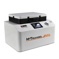 Machine de laminage OCA MT12 avec compresseur d'air à pompe à vide intégrée de 12 pouces et machine à enlever les bulles pour la réparation de verre de téléphone portable