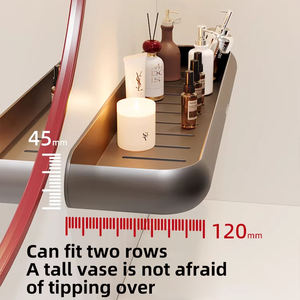 Estante de Baño ZIWOO, <span class=keywords><strong>Sin</strong></span> Necesidad de Perforación, Montado en la Pared por Encima del Lavabo, Estante <span class=keywords><strong>para</strong></span> Guardar Gel de <span class=keywords><strong>Ducha</strong></span> - Product Image 3