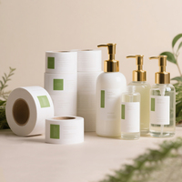 Rouleau d'autocollant adhésif cosmétique étanche personnalisé de luxe pour emballage de bouteille de pot autocollant d'étiquette de flacon de parfum de 10ml