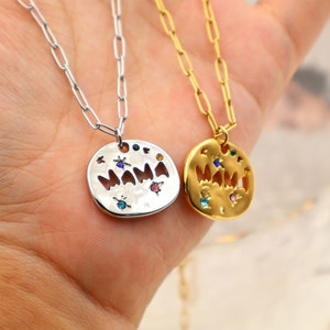 สร้อยคอผู้หญิงชุบทอง 14k 18k PVD บนสแตนเลสสตีล 316L ดีไซน์สวยงาม ของขวัญวันแม่ สร้อยคอสำหรับคุณแม่ - Product Image 3