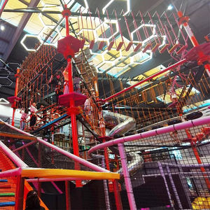 Parcours <span class=keywords><strong>de</strong></span> corde haute personnalisé filets d'escalade trampoline tyrolienne pour enfants <span class=keywords><strong>aventure</strong></span> équipement <span class=keywords><strong>de</strong></span> terrain <span class=keywords><strong>de</strong></span> jeu intérieur - Product Image 1