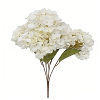 Buket Bunga Hydrangea Sutra Buatan 96 Kelopak, Tanaman Bunga Buatan, Buket Hydrangea untuk Dekorasi Rumah dan Pernikahan