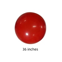 Balon Latex Bulat Thailand BK 36 Inch, Balon Warna Solid Macaron Raksasa untuk Dekorasi Latar Belakang Pesta Pernikahan Ulang Tahun
