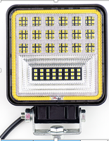 Penjualan Laris Lampu Kerja Cincin LED Bulat 4 Inci 72W 28MM dengan Lampu 24 Manik 8000lm 6000K Grosir Aluminium Universal