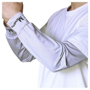 Mangas de seda helada para brazos, talla única, gris oscuro, gris claro, negro, blanco, poliéster, protección UV para hombres, para conducir, verano 2025 - Product Image 2
