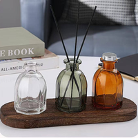 Bouteille diffuseur d'arômes en verre dégradé ambre-vert vide pour bâtonnets parfumés, 60 ml, 150 ml – Grande Vente