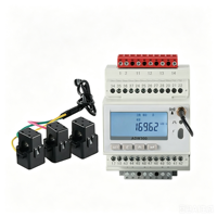 Compteur d'énergie sans fil triphasé Acrel ADW300-WiFi sur rail DIN avec plateforme cloud IoT MQTT RS485 Modbus-RTU Classe 0.5 CE