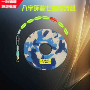 Ensemble de ligne de pêche en nylon camouflage avec hameçon huit étoiles pivotant, bobine haute résistance, ligne principale et montage complet - Product Image 2