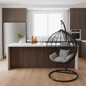 <span class=keywords><strong>Fauteuil</strong></span> <span class=keywords><strong>suspendu</strong></span> en rotin pour salon, chaise œuf pour adulte, chaise suspendue balançoire en gros - Product Image 3