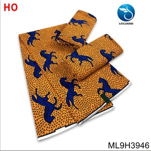Tissu en coton ciré Beautifical 6 Yards, Tissu Ankara de Qualité, <span class=keywords><strong>Pagne</strong></span> Africain ML9H3942-63 - Product Image 5