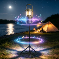 Haut-parleur portable sur trépied, étanche IP67, autonomie de 24h, utilisation en camping, haut-parleurs sans fil pour le camping, les voyages