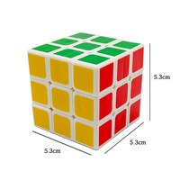 Cube magique 3D créatif de 5,3 cm à prix abordable, cube de puzzle de haute qualité, jouets éducatifs classiques