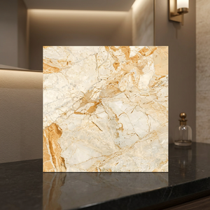 Breccia Grey 600x600mm Glossy Porcelain Floor Tiles Granite Look Ceramic Flooring 24x24 - Product Image 4