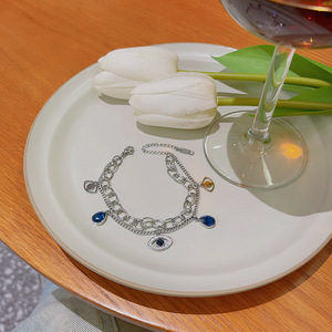 Pulsera de gota de agua con ojos de elfo versátil a la moda Simple impermeable sin deslustrar lágrimas de acero inoxidable <span class=keywords><strong>regalo</strong></span> de joyería - Product Image 3
