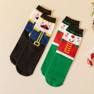 Calcetines de Navidad Coloridos y Cálidos para Mujer, Calcetines Casuales de Algodón Lisos para Otoño, Disponibles al por Mayor - Product Image 6